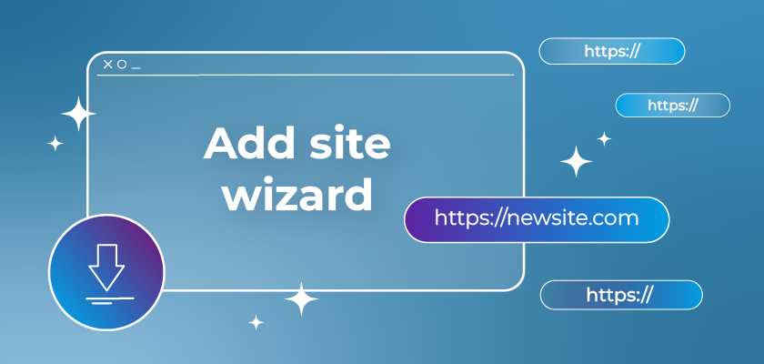 Add site wizard