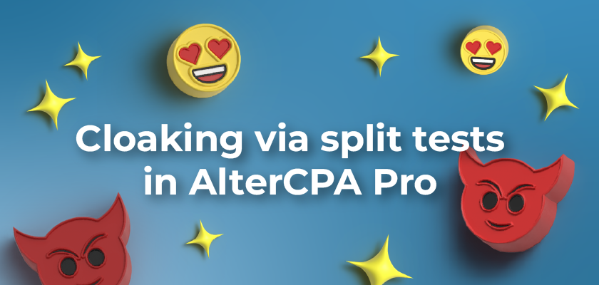 Cloaking via splits in AlterCPA Pro